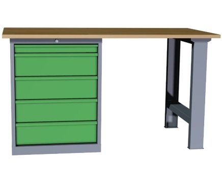 Stół warsztatowy z kontenerkiem stojącym Economy EPS 11