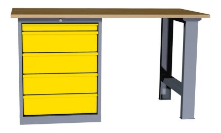 Stół warsztatowy z kontenerkiem stojącym Economy EPS 11 - 2