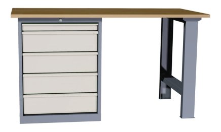 Stół warsztatowy z kontenerkiem stojącym Economy EPS 11 - 6