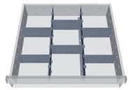 Metalowy podział szuflad 146-139B