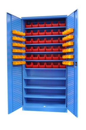 Szafka warsztatowa Kovos ze skrzynkami plastikowymi SPZ_11_0002_C_VAR_2