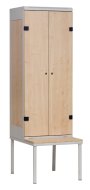 Szafa 2-drzwiowa z ławką