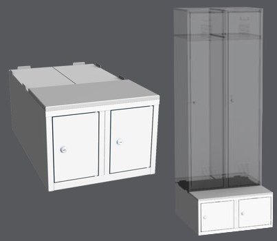 Kontener do szafy LBX 22A - 500 mm