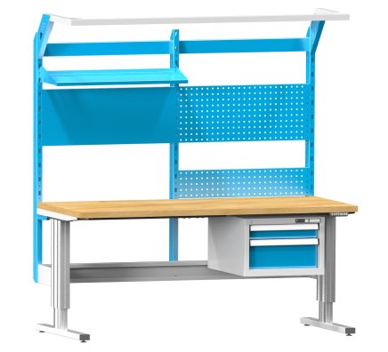 Stelaż ramy tylnej do stołu - 2 słupki 20NS7E - szerokość 1500 mm - 2