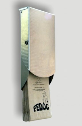 Metalowy pojemnik na woreczki na psie odchody - 1