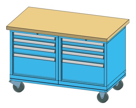 Mobilny stół warsztatowy z szufladami PPS 6 - 3