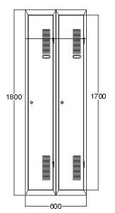Szafa metalowa A1008 - 1