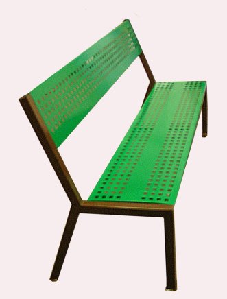 Ławka parkowa całkowicie metalowa 6022