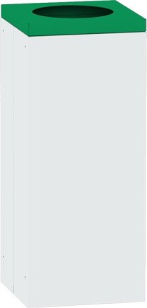 Kwadratowy kosz na śmieci ze zdejmowaną pokrywą 0821 - 4