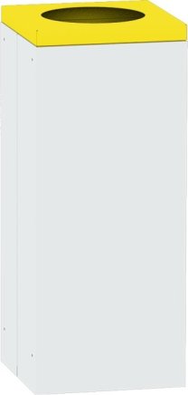 Kwadratowy kosz na śmieci ze zdejmowaną pokrywą 0821