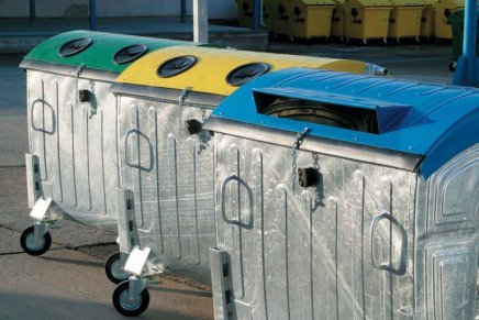 Pojemnik ocynkowany na odpady 1100 l typ 1132 - 1