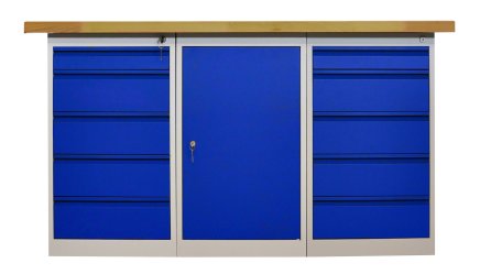 Stół warsztatowy z kontenerkami CE15_5D5