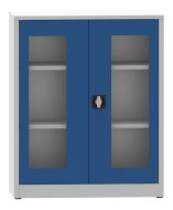 Szafka na dokumenty z drzwiami przeszklonymi plexi C3951