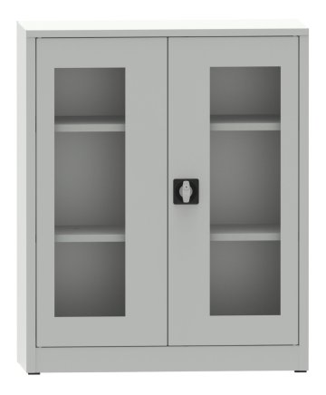 Szafka na dokumenty z drzwiami przeszklonymi plexi C3951 - 2