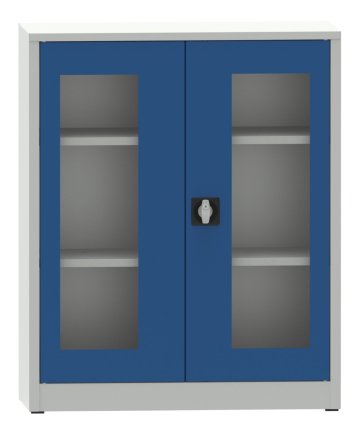 Szafka na dokumenty z drzwiami przeszklonymi plexi C3951