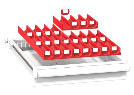 Plastikowe przegródki do szuflad ZL 19 x 27D