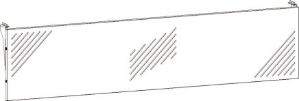 Pokrywa przednia do stołów Stb Comfort o szerokości 1800 mm - 2