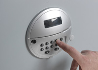 trezorový zámek na elektronický kód